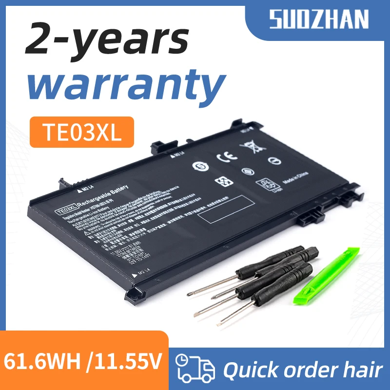 

SUOZHAN-bateria do portátil for HP, TE03XL, 15-bc011TX, 15-bc012TX, 15-bc013TX, 15-AX015TX, AX017TX, TPN-Q173, 849910-850