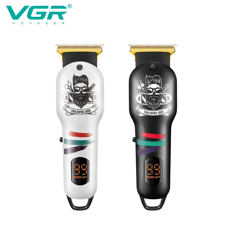 VGR الشعر المتقلب اللاسلكي آلة حلاقة اللحية الكهربائية USB مقص الشعر المهنية الحلاق قابلة للشحن المتقلب للرجال V-971