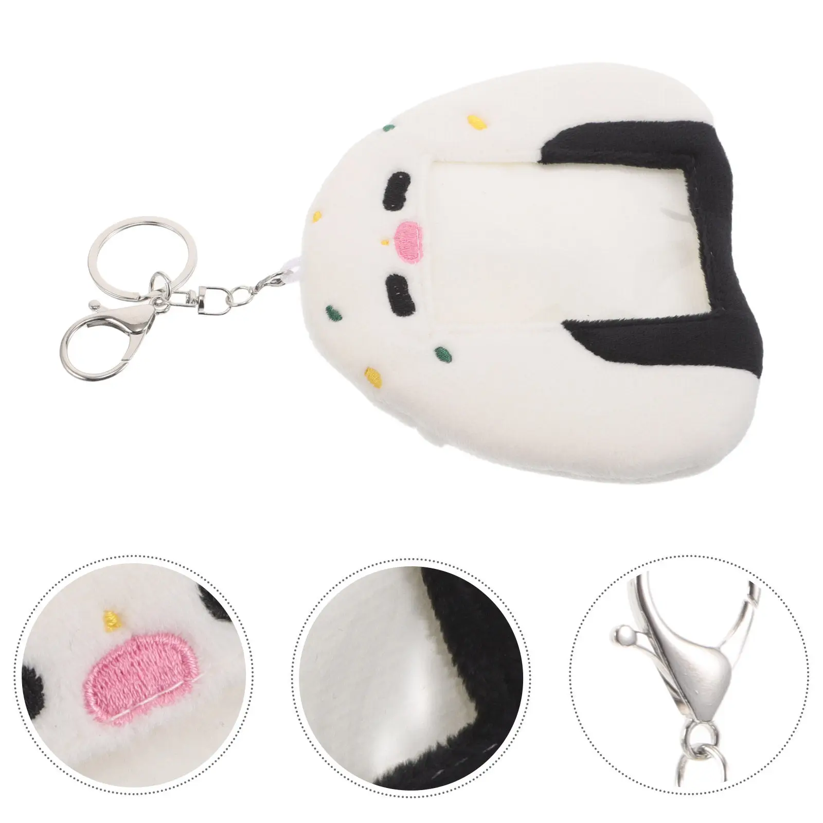

Kawaii Soft Animal Card Holder School Id Keychain Cute Badge Sleeve Cartoon Photocard Organizer Identification Badge Pendant