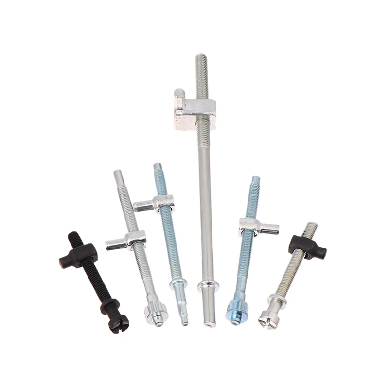 สกรูปรับความตึงโซ่เลื่อยโลหะ สกรูปรับความตึงโซ่ สีดำ/สีเทาเงิน โลหะ สำหรับเลื่อยไฟฟ้า 5016/6018