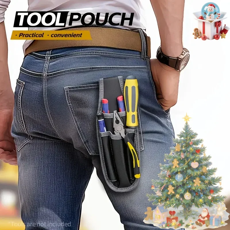 

Портативная профессиональная сумка для инструментов — черная поясная сумка для работы без рук, для DIY, столярных работ и ремонта дома, подарок на праздник