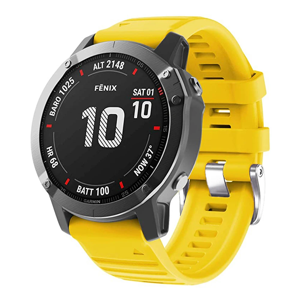 Garmin Fenix-新しい22mmシリコン製時計ストラップ,モデル6,5,7,22mm,クイック