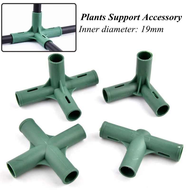 Connecteurs de fixation pour structure de serre 19 mm, supports de plantes, connecteurs bidirectionnels, tridirectionnels, quadridirectionnels, accessoires fixes 2/5/10 pièces
