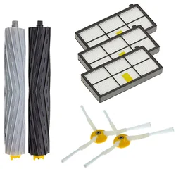 Aspirador Kit de Reposição para iRobot, Acessórios Peças Sobressalentes, Escova Lateral de Borracha, Filtro HEPA, Roomba 960, 900, 891, 800 Series