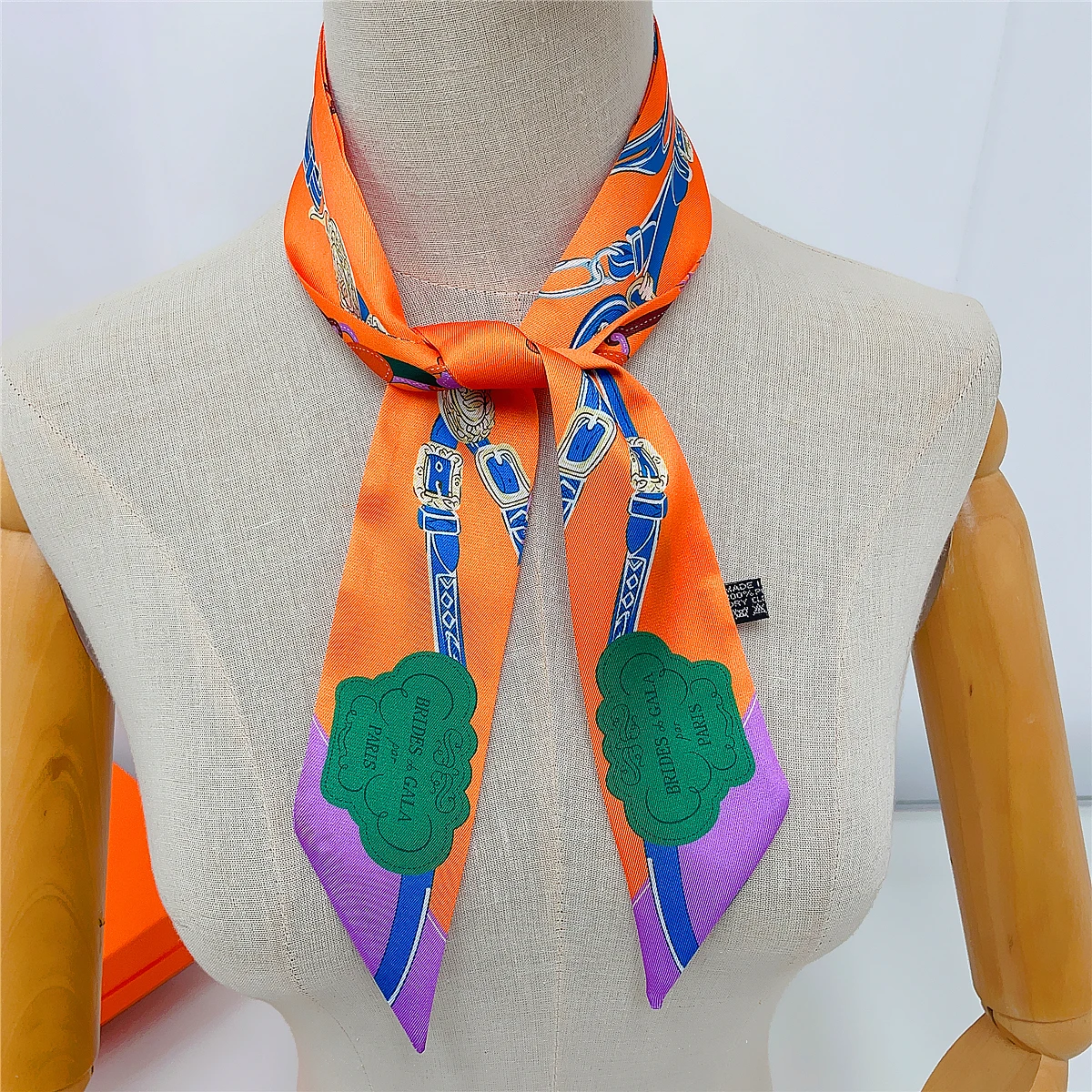 2024 Brand Design New Rope Silk Scarf Luxury Scarf Women Foulard Skinny Bag Scarves Fashion Hair Headband Neckerchief For Lady