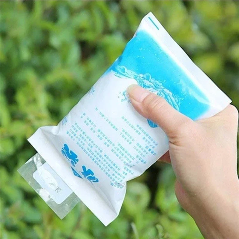 1PCS Reusable Ice Bag Water Injection Icing Cooler Bag Pain Cold Compress Drinks Refrigerate Food Keep Fresh Gel Dry Ice Pack