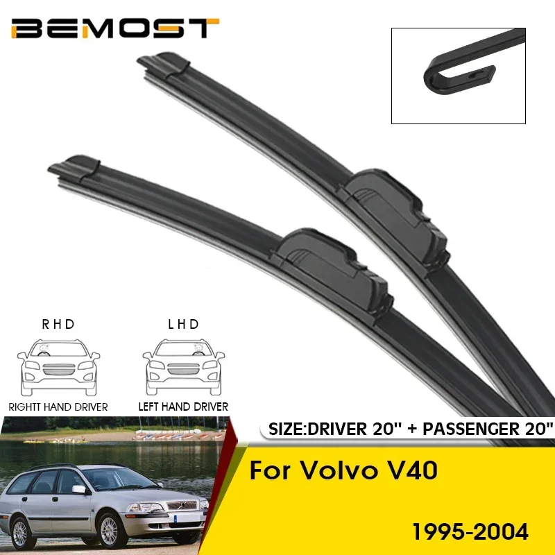 

Car Wiper Blades For Volvo V40 1995-2004 Windshield Windscreen Front Window Blades 20"+20" Car Accessories