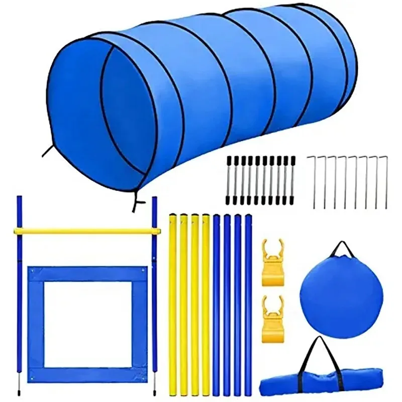 

Ajustable Agility Training Equipment for Dogs Agility Set with Tunnel and Poles
