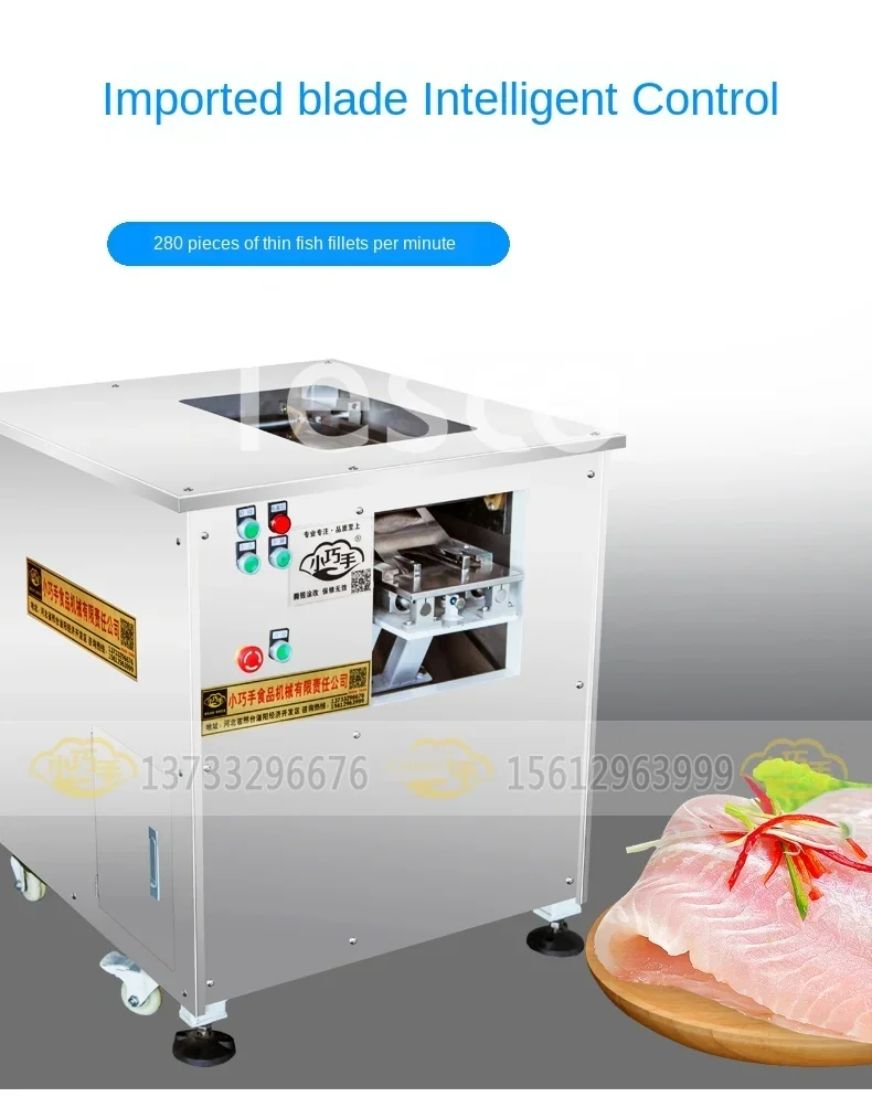 Small hand beveled fish fillet machine commercial multifunctional black  sauerkraut  electric meat slicer