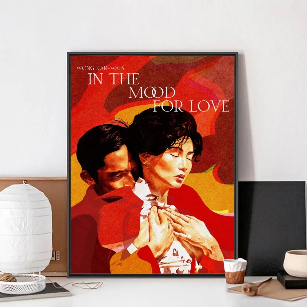 In the Mood for Love Movie Poster No Framed Poster Kraft Club Bar Paper Vintage Poster Wall Art Painting Bedroom Study Stickers