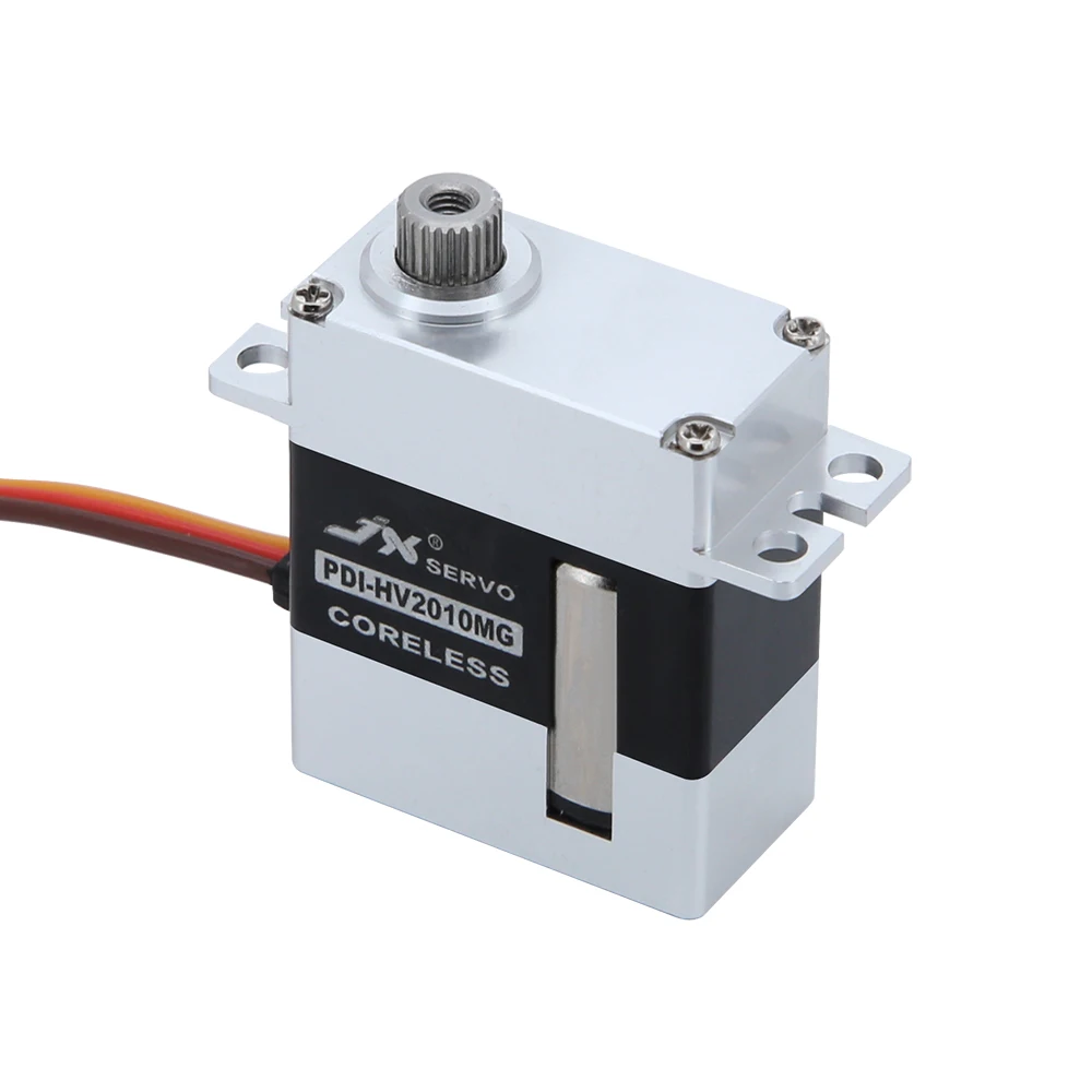 JX Servo PDI-HV2010MG 11kg Metal Gear Full CNC In Alluminio Coreless HV Mini Servo Digitale per Auto RC Aliante Elicottero Modello di Robot