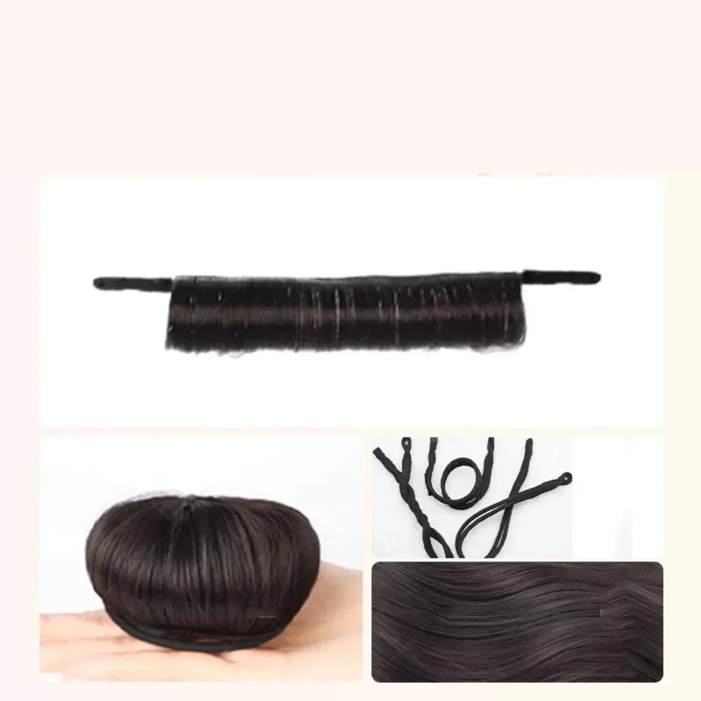 Parrucca sintetica con testa a sfera Twist Stick, fascia per capelli, temperamento alla moda, pacchetto per capelli da donna, parrucca con testa a sfera pigra