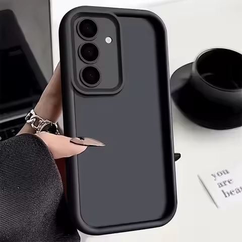 Soft Silicone Phone Case For Samsung S25 Ultra S24 S23 S22 Plus S21 FE A56 A55 A54 A36 A34 A15 A35 A52 A53 A54 A16 5G A26 Cover