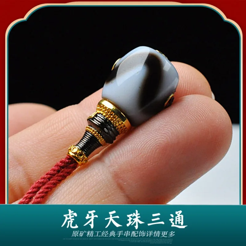 

Agate Separate Stupa Three-Holy Bead White Jade Star Moon Bodhi Mala Bracelet Set Fine Handmade Unique Unisex Daily Wear Jewelry