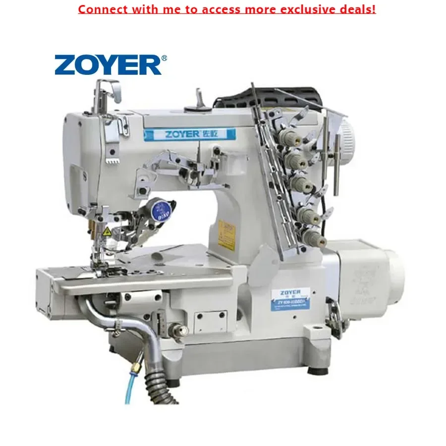 

ZY600-35BBDA Zoyer Small Flat Bed Auto Trimmer Interlock With Left Sider Cutter For Sewing Machine And Industrial Garment Use