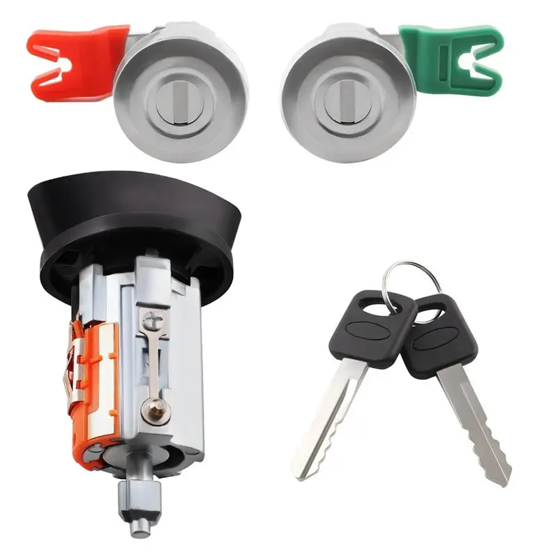 Classic-W/2 Door Lock Cylinders& 2 Keys LC6177, DL5886 597638 Ignition Switch Lock Cylinder For Ford Excursion F-150 E-150