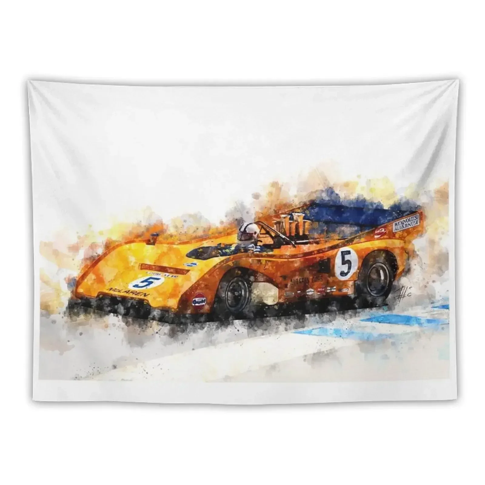 Denny Hulme Tapestry Wall Decoration Aesthetic Room Decors Wall Mural Tapestry