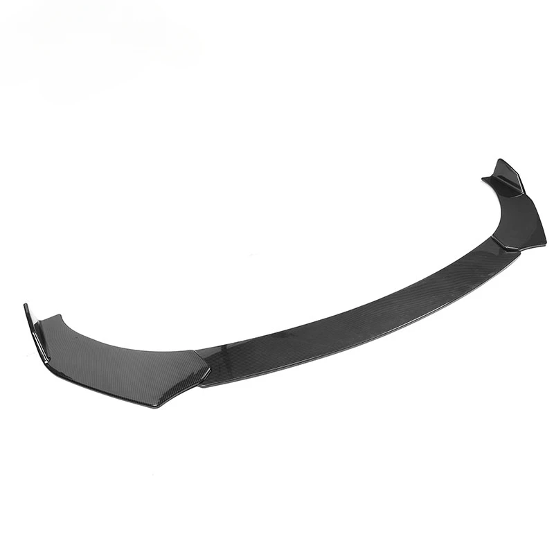 Auto Parts Adjustable 3PC A Style Front Bumper Lip, 62"-66" Width, Carbon Fiber Hydro Dipped High Quality Body Kit