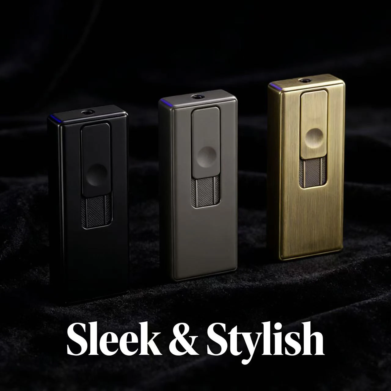 New Voice Control Dual Arc Lighter, Blow & Shake & Tap Ignition, Fidget Slider Decompression, Business Promotional Gift