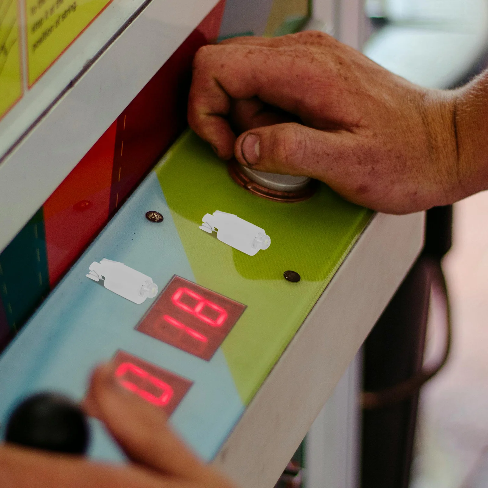 

20Pcs LED White Light Bulbs 12V High Brightness Illuminated Buttons Gaming Machine Accessories Mini LED Switches