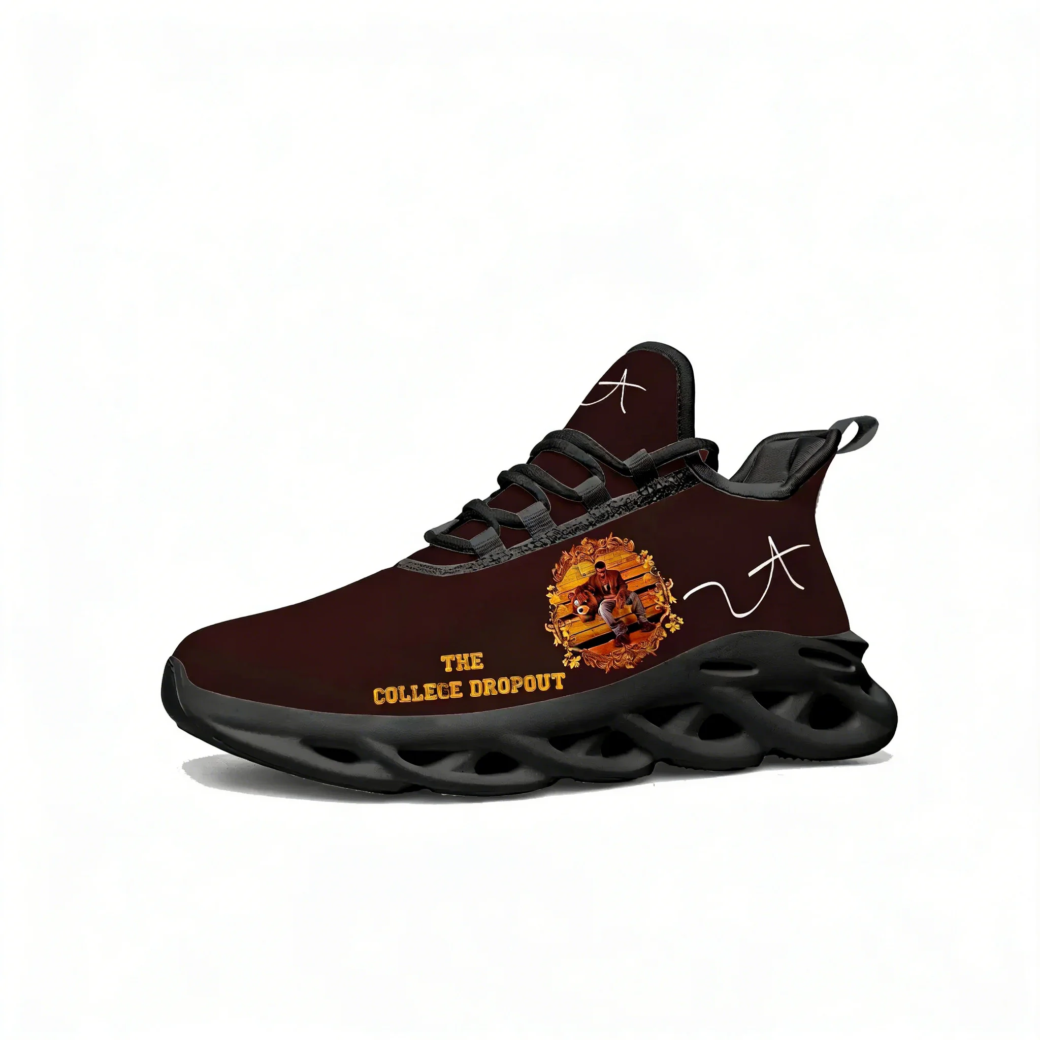 

Kanye West Flats Sneakers Mens Womens Sports Running Shoes High Quality DIY Sneaker Lace Up Mesh Footwear Tailor-made Shoe