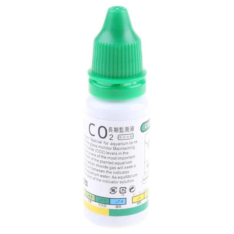 new Reagent Solution for Carbon Dioxide Monitor CO2 0.5 Oz Use with Planted Aquarium Fish for Tank CO2 Detector