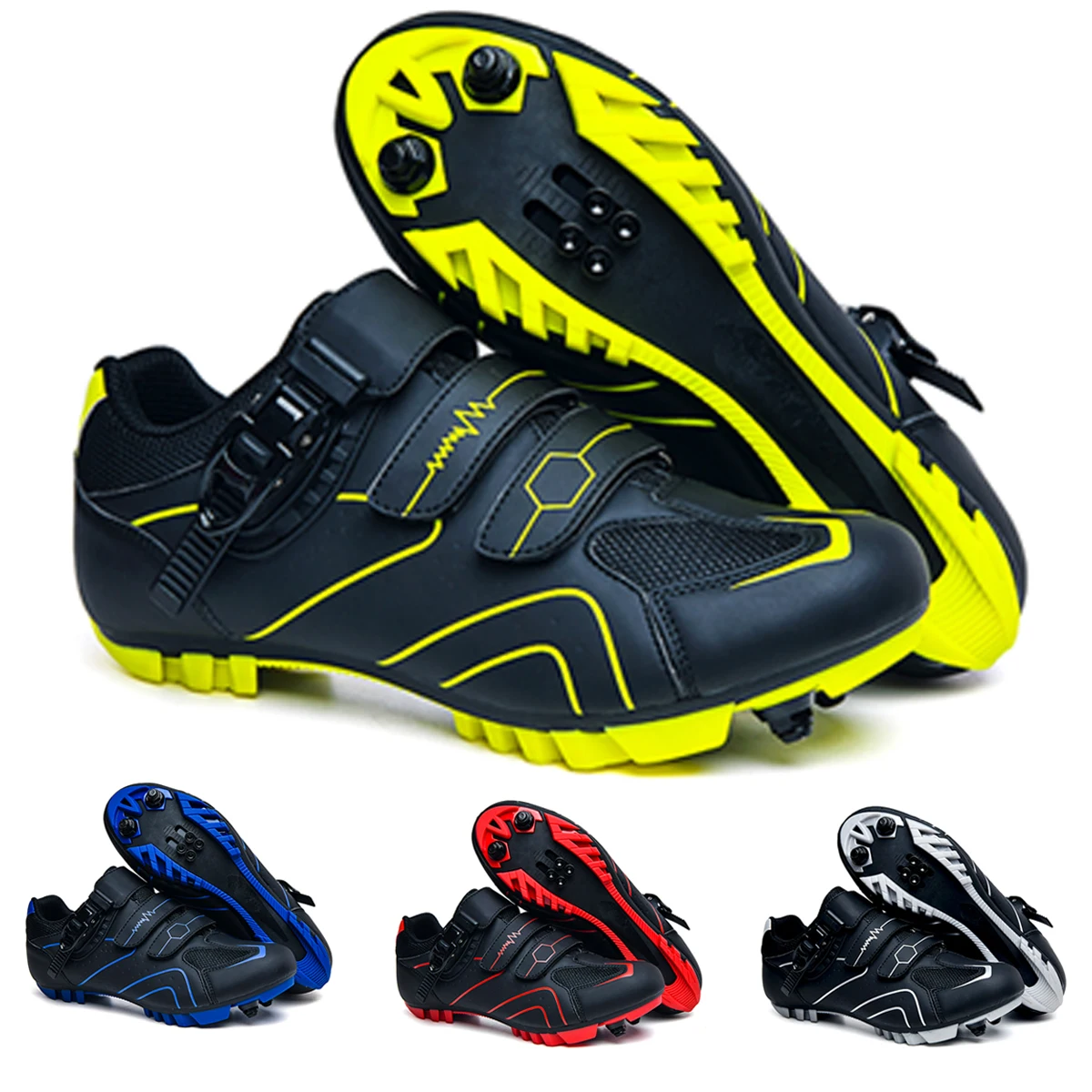 Cycling Shoes Mtb Men's Road Cycling Footwear Spd cleat Mountain Women Road Bike Sneaker Flat Bicycle Shoes Outdoorsports