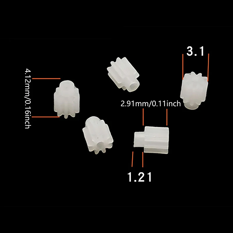 5pcs Motor Gears Syma Motor Engine Cogwheel Gear For X5HW X5SW X5C X5SC RC Quadcopter Helicopter Drone Part