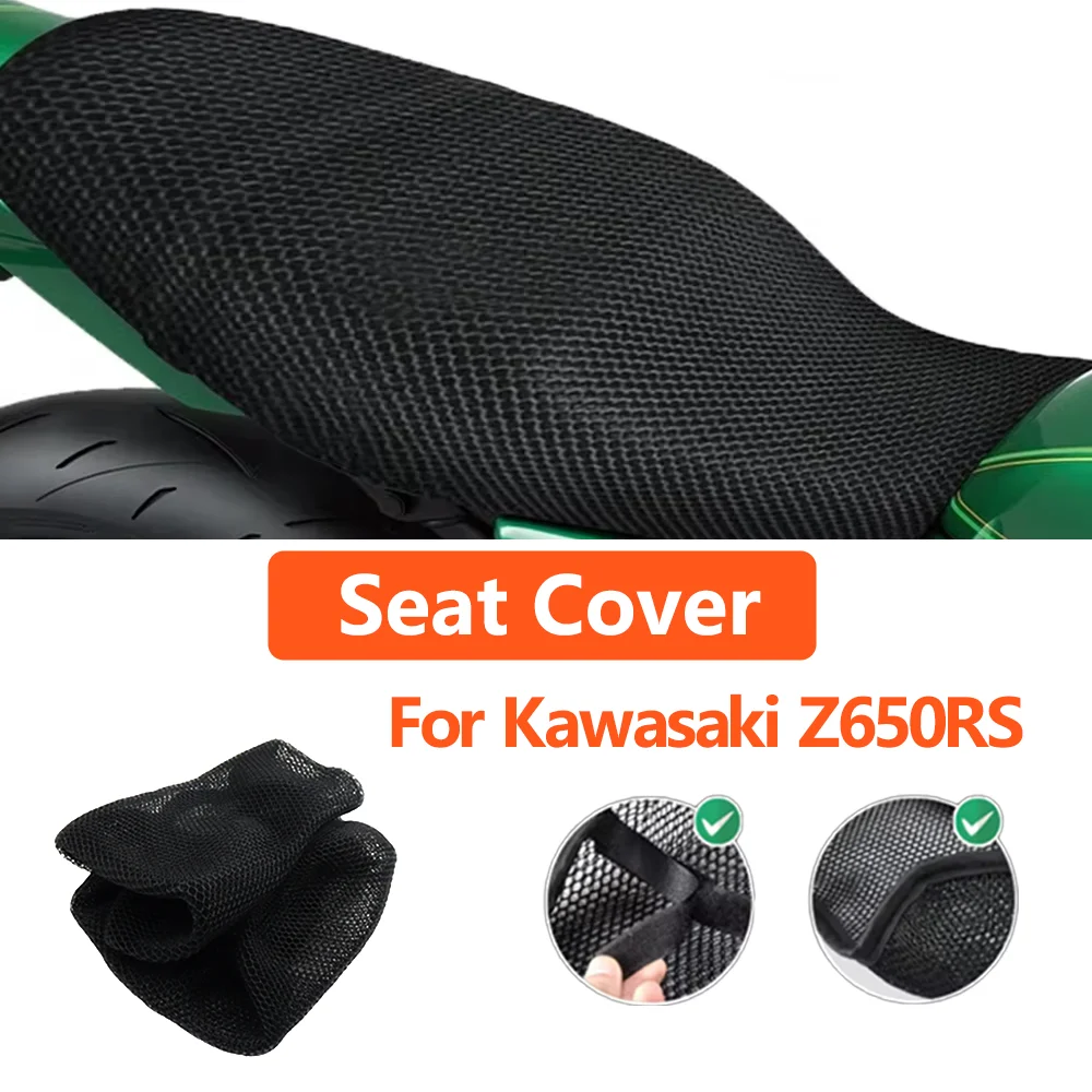 

Motorcycle Accessories For Kawasaki Z650RS Z 650RS Z 650 RS Mesh Breathable Seat Cushion Saddle Non-Slip Protection Seat Cover