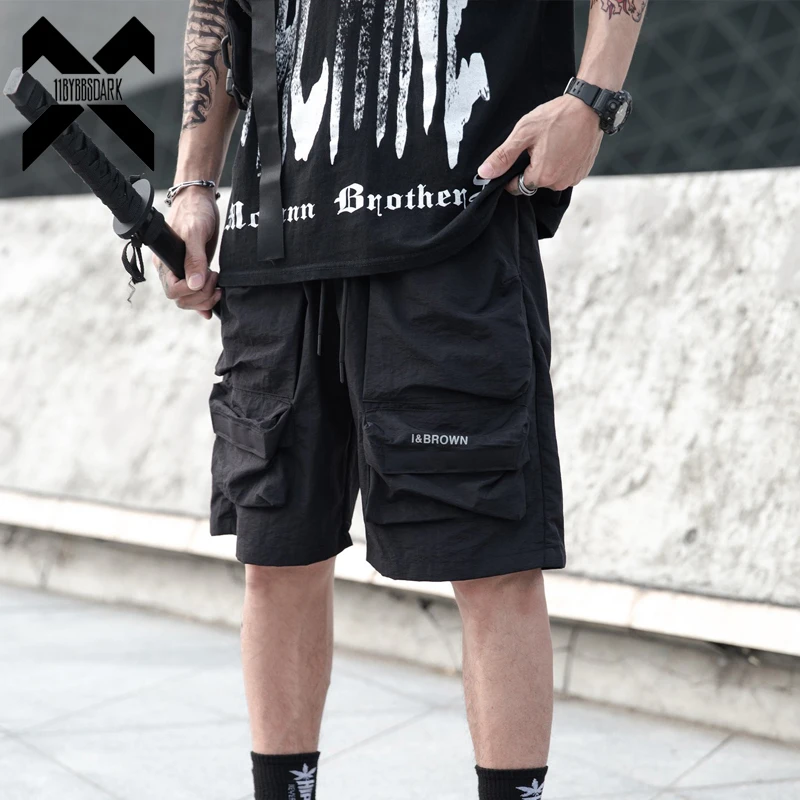 Men Tactical Ultra Thin Shorts Fashion Functional Multi Pockets Shorts Techwear 2025 Summe Hip Hop Streetwear