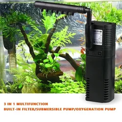 SUNSUN Low Level Water Turtle Tank Filter Aquarium Fish Tank Oxygen Increasing Pump EU Plug Submersible Water Filter Pump ﻿