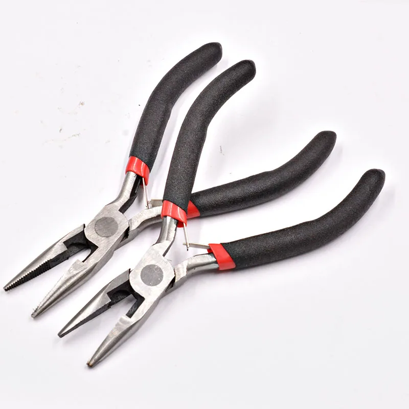 Multi-type Black Handle Anti-slip Splicing Fixing Jewelry Pliers Tools Ferronickel Kit for DIY Jewelry Making Beadwork Repair