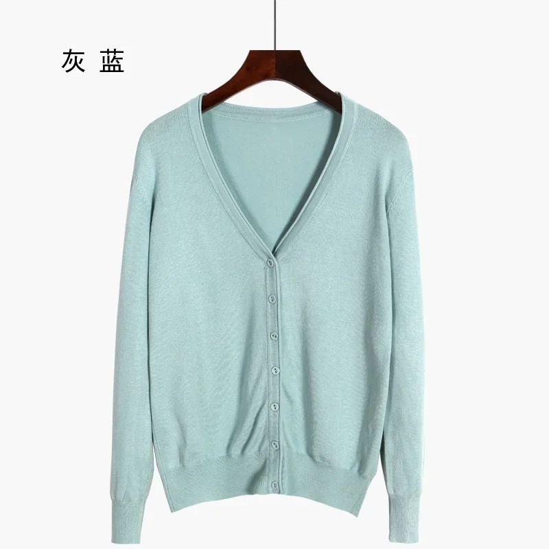 Ladies Jumper Woman Coat Tops Knitted Long Sleeve V-Neck Loose Size 4xl 5xl 6xl Casual Woman Cardigan Sweater