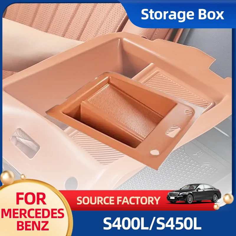 

Внутренние наклейки, подходящие для Mercedes-Benz S400L/S450L, задний подлокотник, силиконовый ящик для хранения S480, интерьер для хранения и хранения