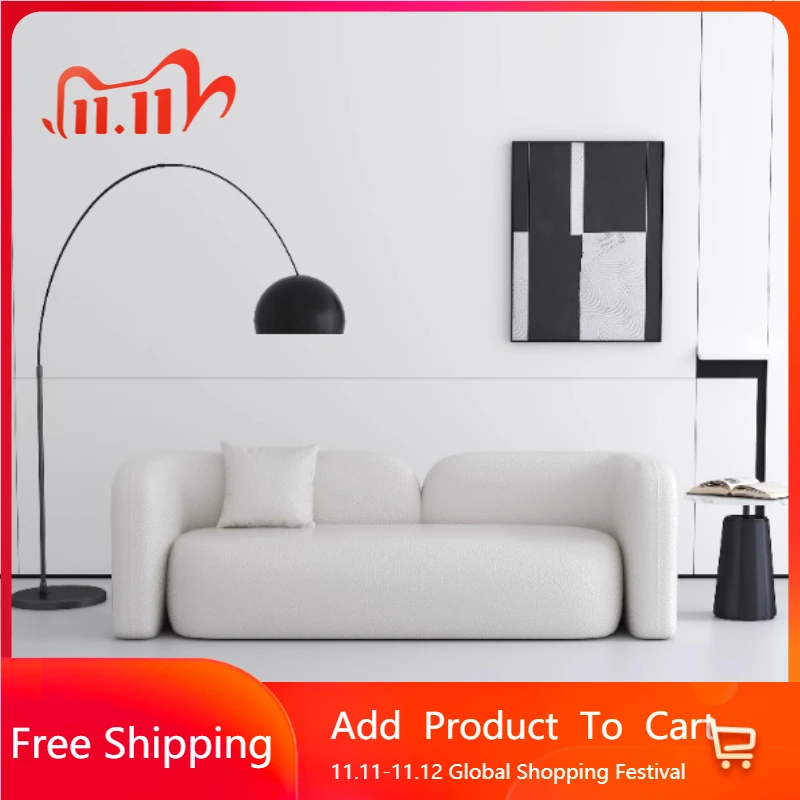 

Designer Luxury Living Room Sofa Minimalist Double Italian Lounge Living Room Sofa Elegant Lounge Service Divano Salon Furniture