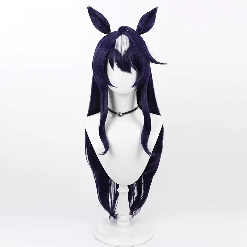 Uma Musume Pretty Derby Peak cosplay wig dark blue ears tail Halloween gift