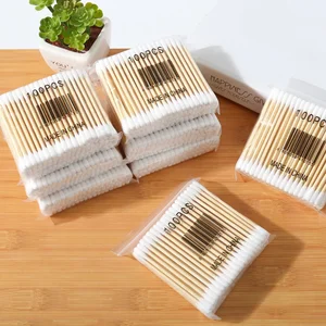 300/500/1000pcs Double Head Cotton Swab Women Makeup Cotton Buds Tip for Wood Sticks Nose Ears Cleaning Health Care Tools