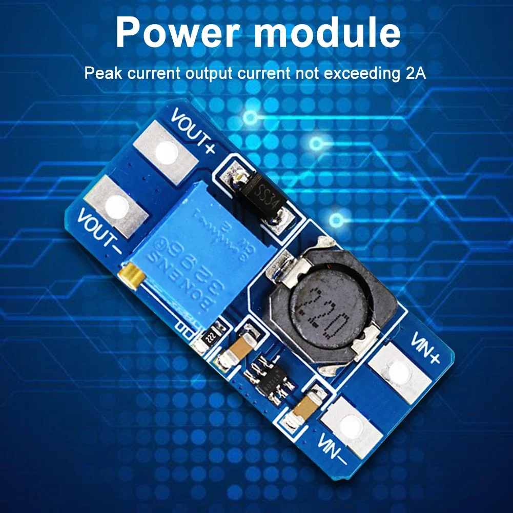 5-100PCS MT3608 DC-DC Step Up Converter Booster Power Supply Module Boost 2V-24V To 5/9/12/28V Step-up Board MAX output 28V 2A