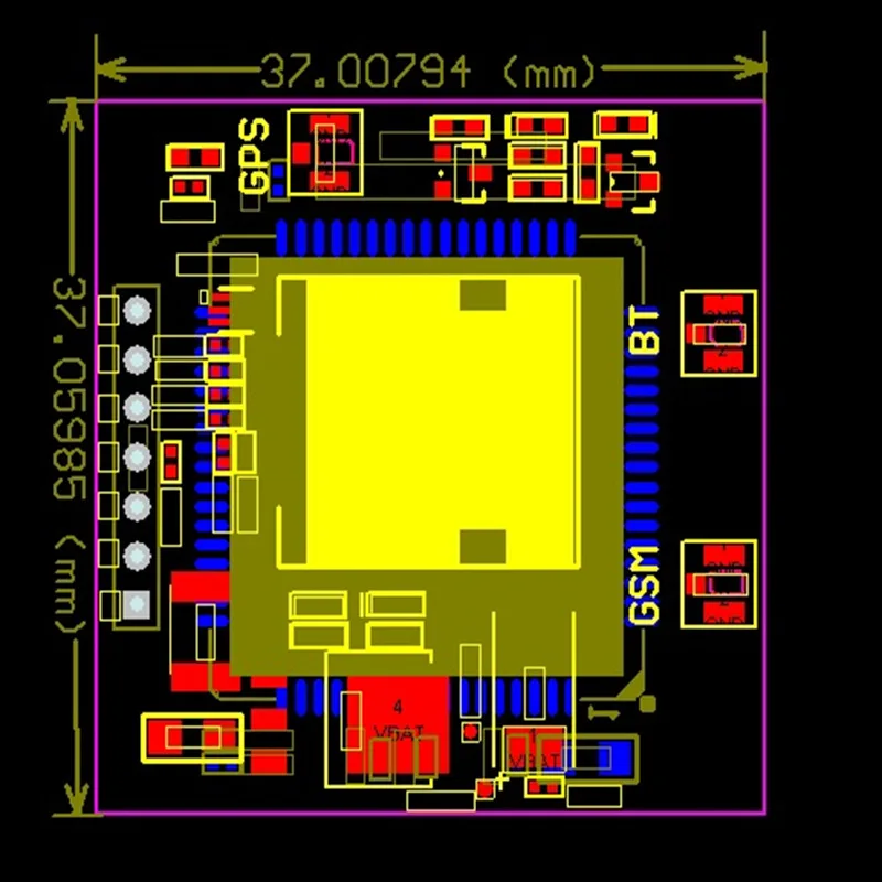 GPS GSM GPRS ModuleSIM908แบบไร้สายสำหรับเปลี่ยน SIM808Switchboard