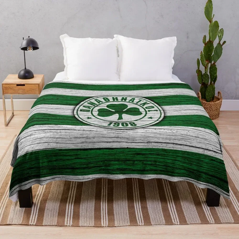Panathinaikos Throw Blanket No Pilling Soft Warm Blanket for Bed