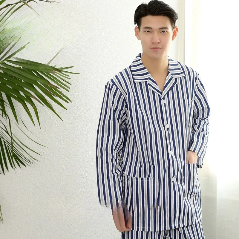 Männliche und weibliche Baumwollpatienten-Krankenhauskleidung, Pyjamas, langärmelige Patientenkleidung, kurzärmelige Stillkleidung.