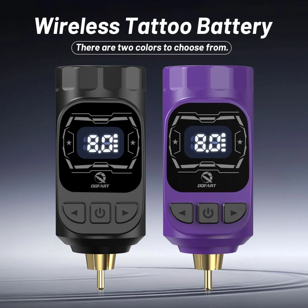 DQFART M3 Led Digltal Display Electric Wireless Tattoo Machine Set Detachable Battery Convenient Use Body Art Creative Designs