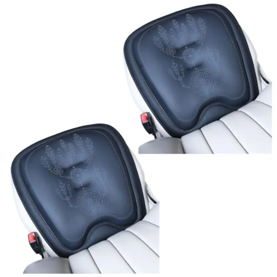 

Comfort Dreamcatcher Car Seat Cushion Non-Slip - Relaxing Optimal Support Posture for Long Drive Front Seats All Black