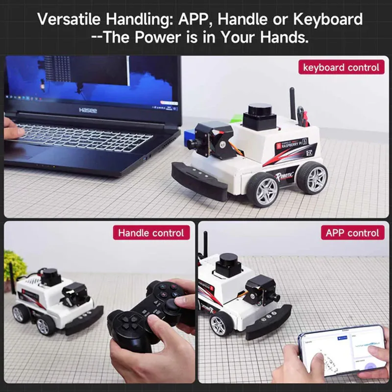 Imagem -06 - Carro Robô para Raspberry pi Ros2-huawei Mais Python3 Microros-pi5 Ros2