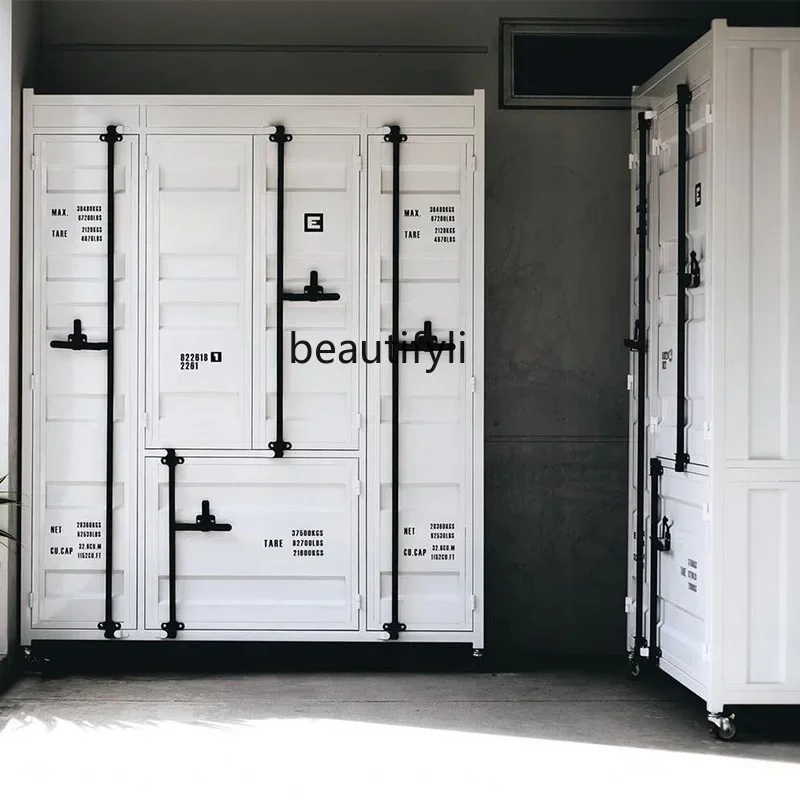 

YH55 Y Industrial wind storage storage bedroom changing cap household shoe cabinet tools container wardrobe