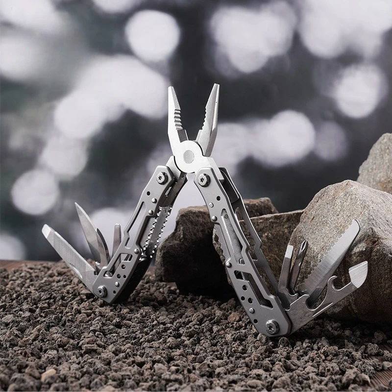 Full Steel Multitool Pliers Heavy Duty Folding Pocket Knife Wire Cutter Tactical EDC Gear for Outdoor Camping Hiking Survival
