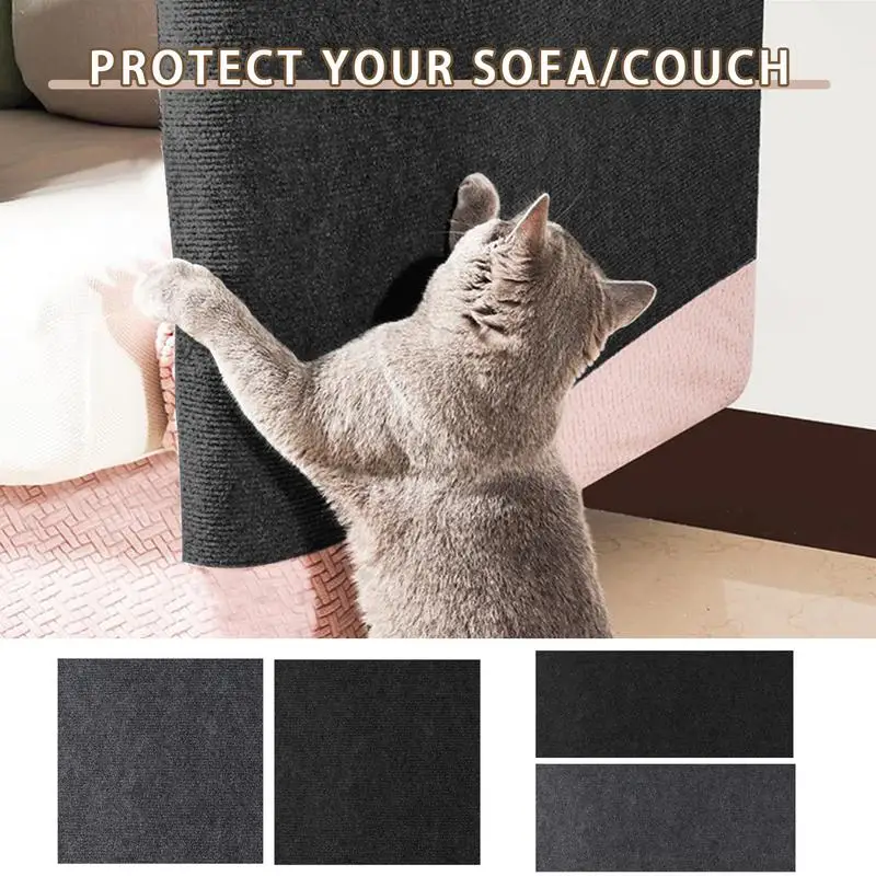 Cat Scratching Pads Self-Adhesive Cat Scratch Carpet Cat Scratching Couch Protector Trimmable Cat Tree Carpet Floor Scratching