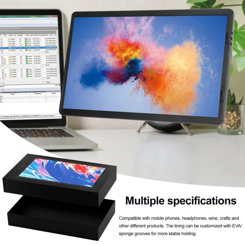 

Чехол для переноски, защитный чехол, защитный удлинитель экрана ноутбука, коробка для хранения, противоударный портативный чехол для монитора с компактным