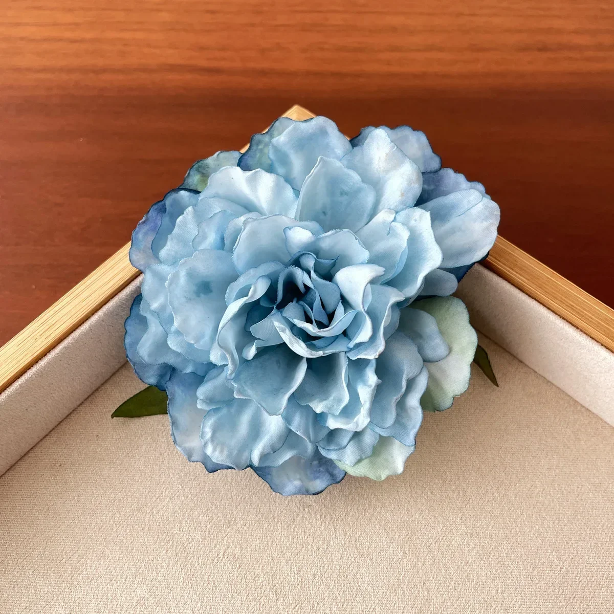 

Модная заколка для волос с цветком, круглые волосы, синий цветок лилии, зажим для волос, новая боковая заколка в китайском стиле, аксессуары для волос