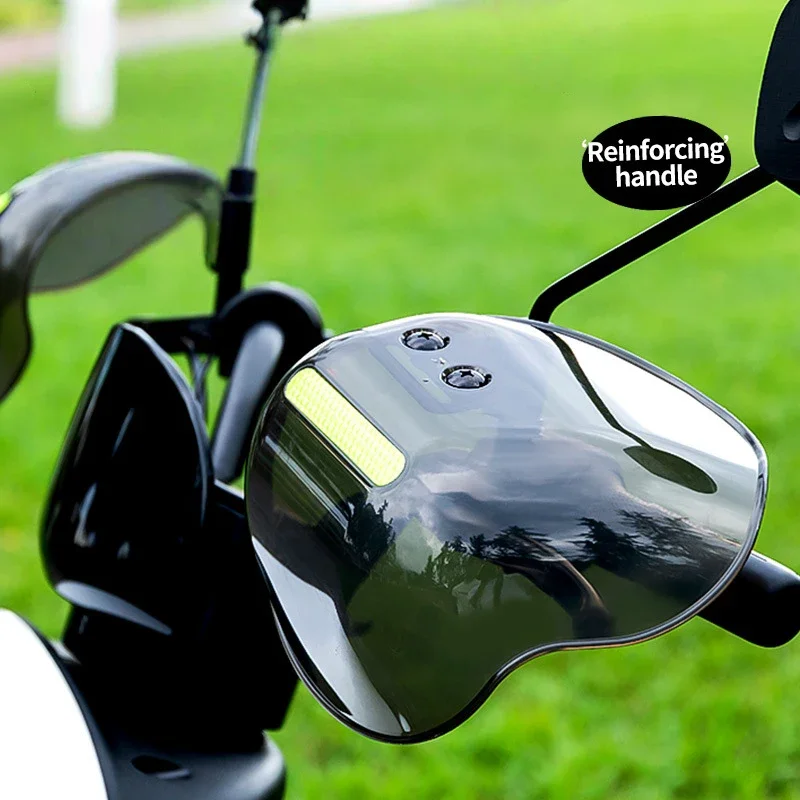 Universal Motorcycle Hand Guard Waterproof Windproof Sunproof Cover with Night Reflective Strip for Scooter Electric Bike